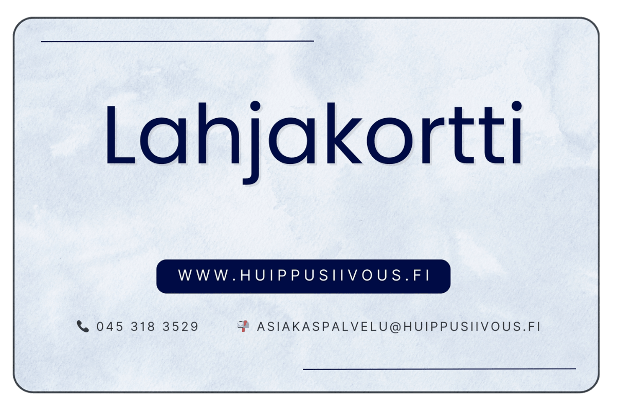 Huippusiivous - Lahjakortti - Huippusiivous